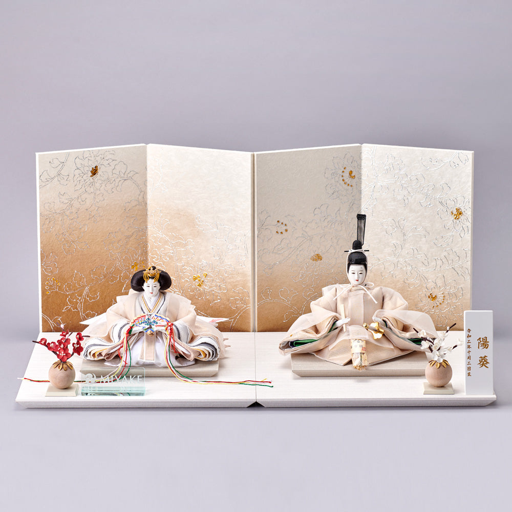 雛人形 白音 雛重（ひなえ） 京人形 み彌け×cuna selectオリジナル 京