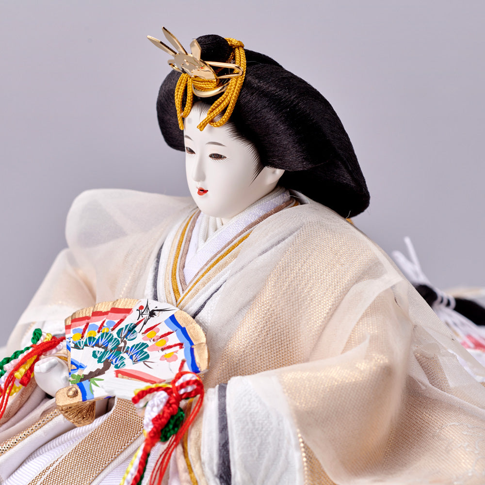 雛人形　美品 雛人形 ひな人形 雛 平飾り 親王飾り 恵翠作 御雛 刺繍 小三五