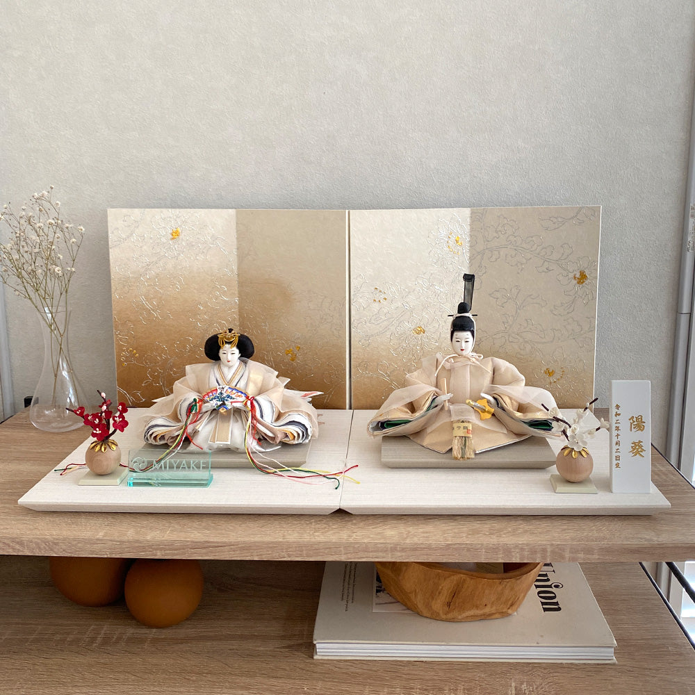 雛人形 白音 雛重（ひなえ） 京人形 み彌け×cuna selectオリジナル 京雛