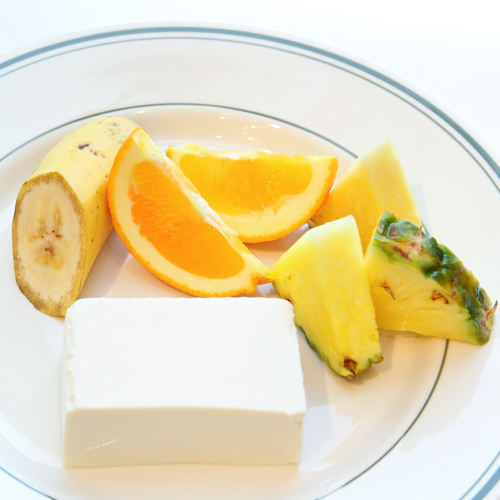 Vitamixで作れる豆腐フルーツスムージーの材料